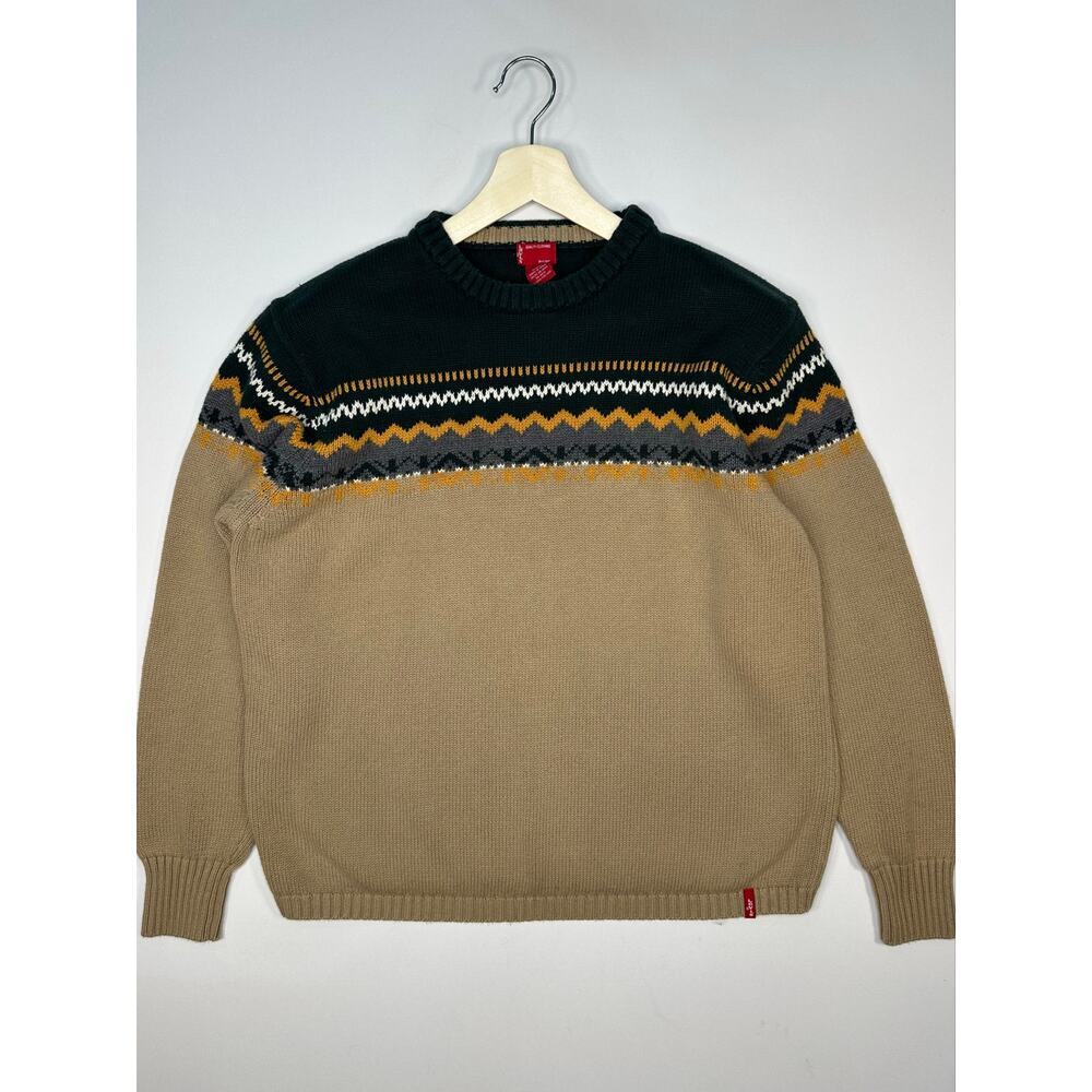 Vintage 1990’s Levi’s Fair Isle Crewneck Sweater Size Large